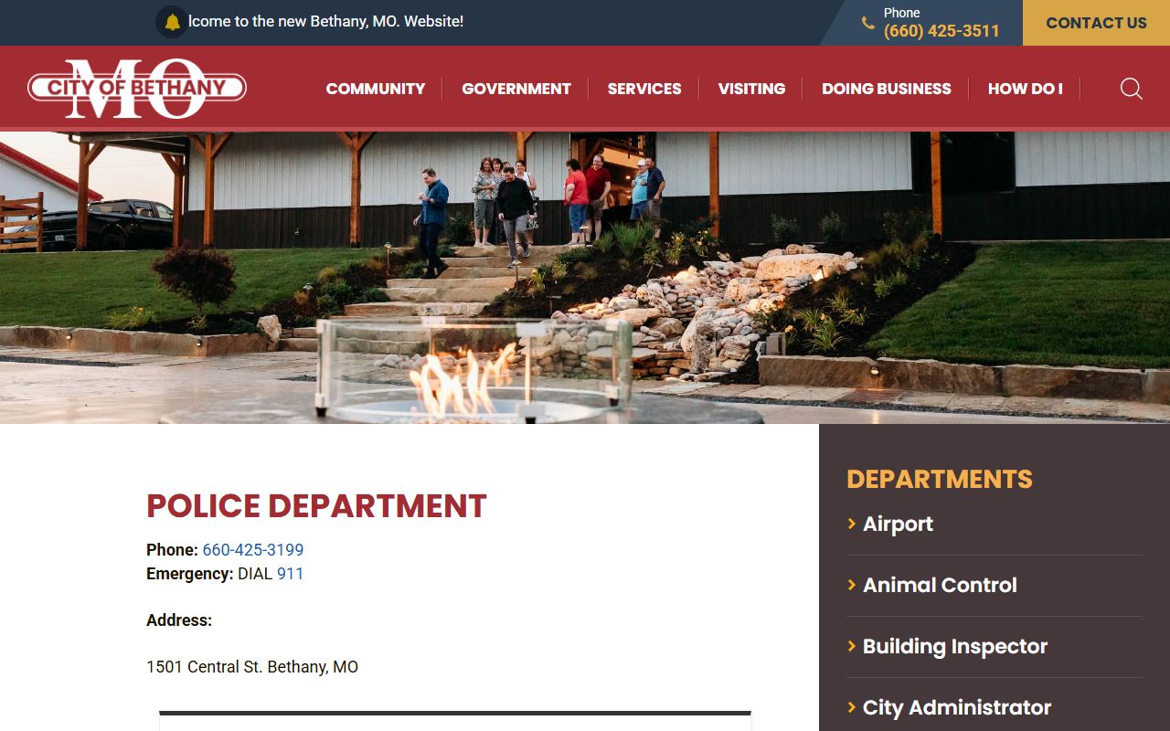 Harrison County Circuit Court Bethany police and municipal context
